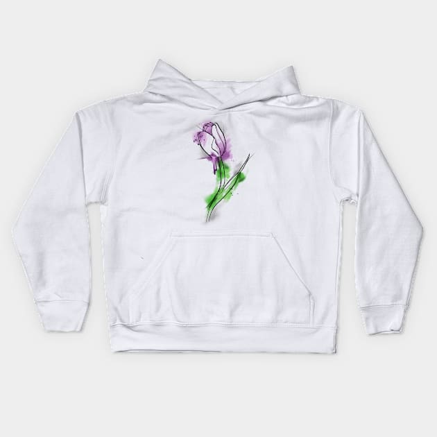 Violet Kids Hoodie by Wave10